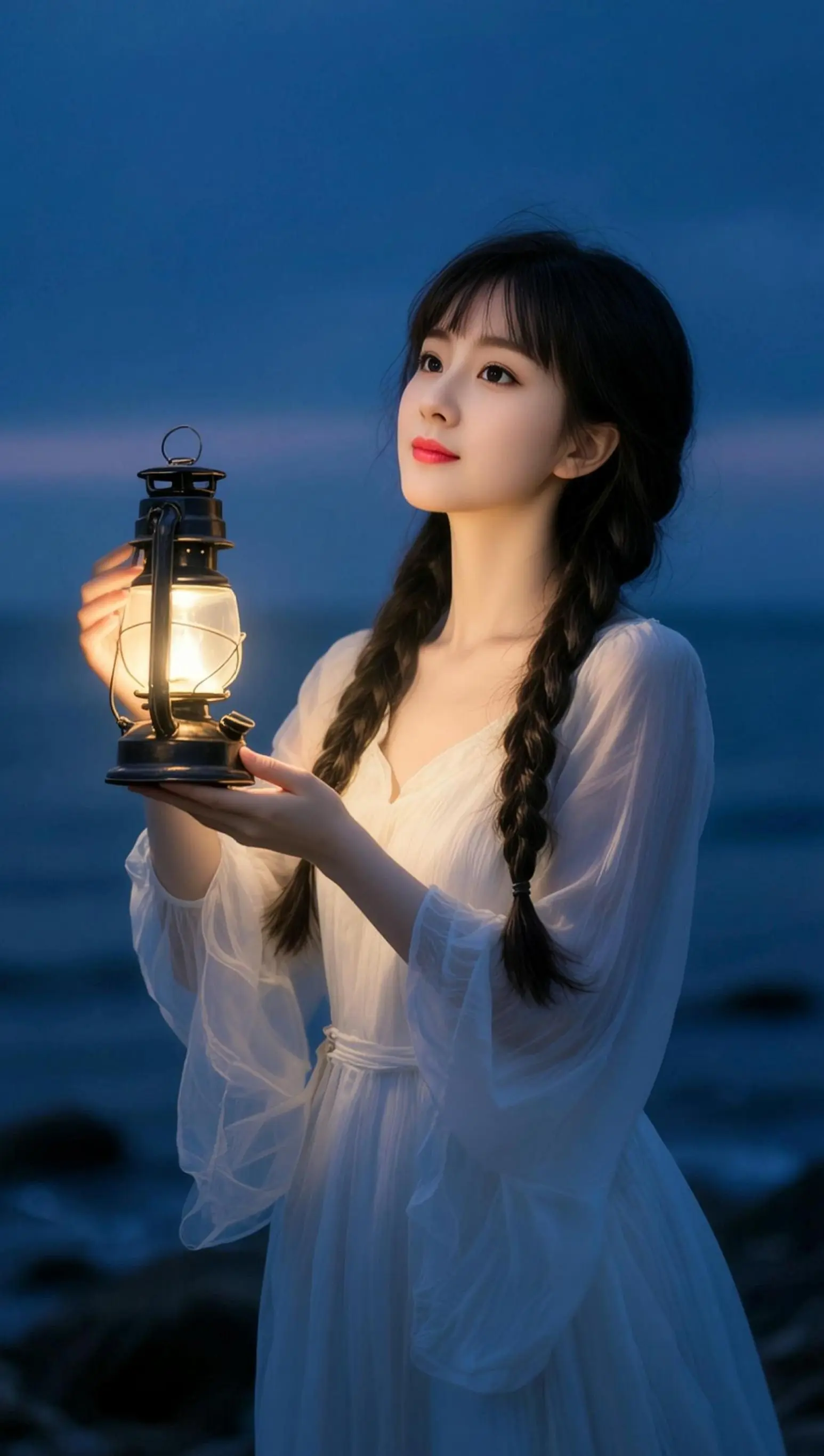 AI海畔光影照ai创作