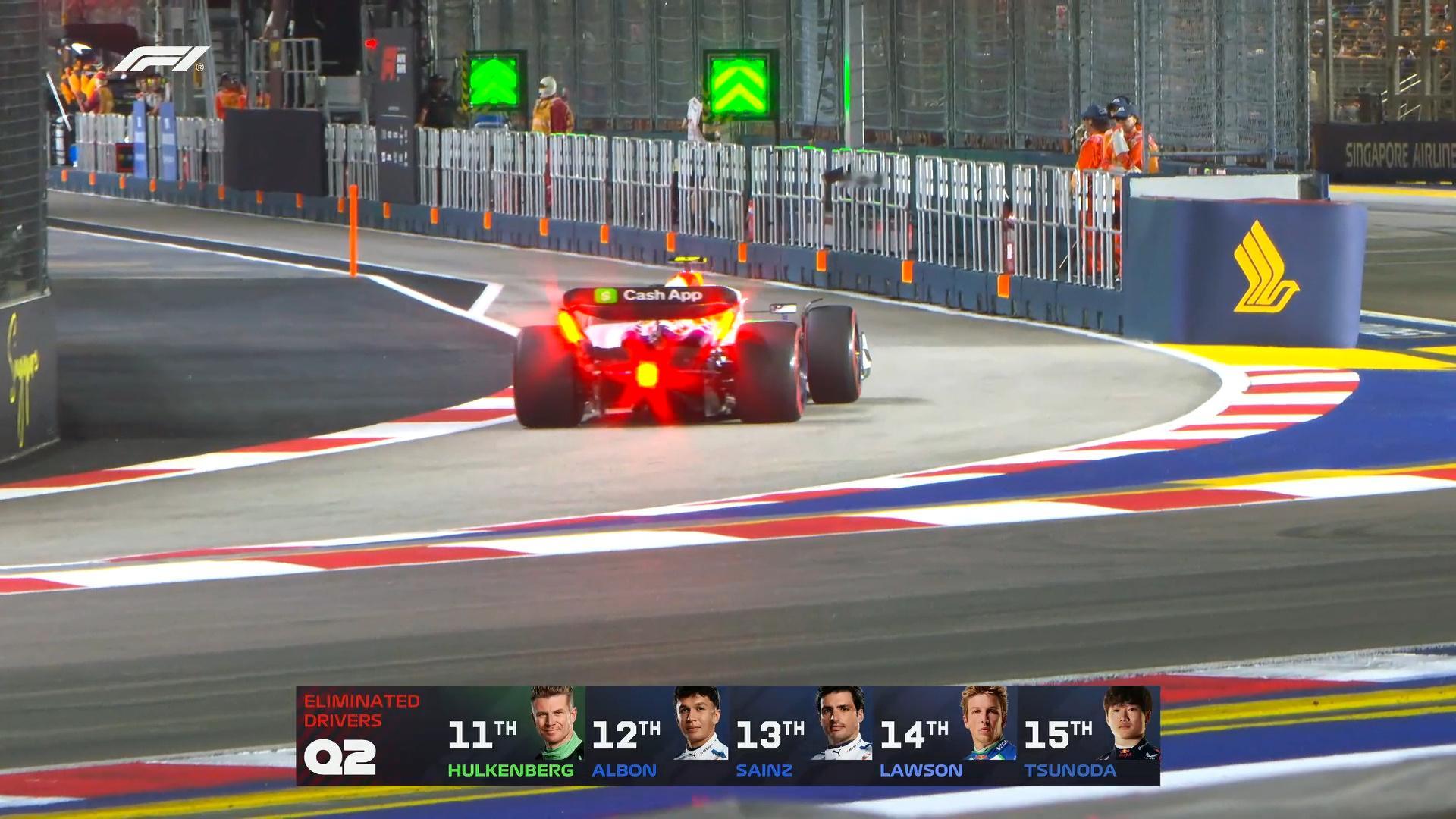Q2出局的车手F12025F1新加坡大奖赛 ​​​