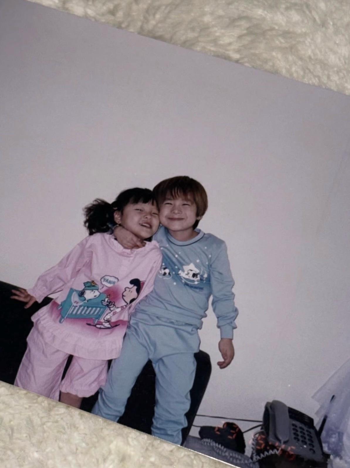 文秀雅文彬童年合照文秀雅给文彬庆生 哈特痛痛 