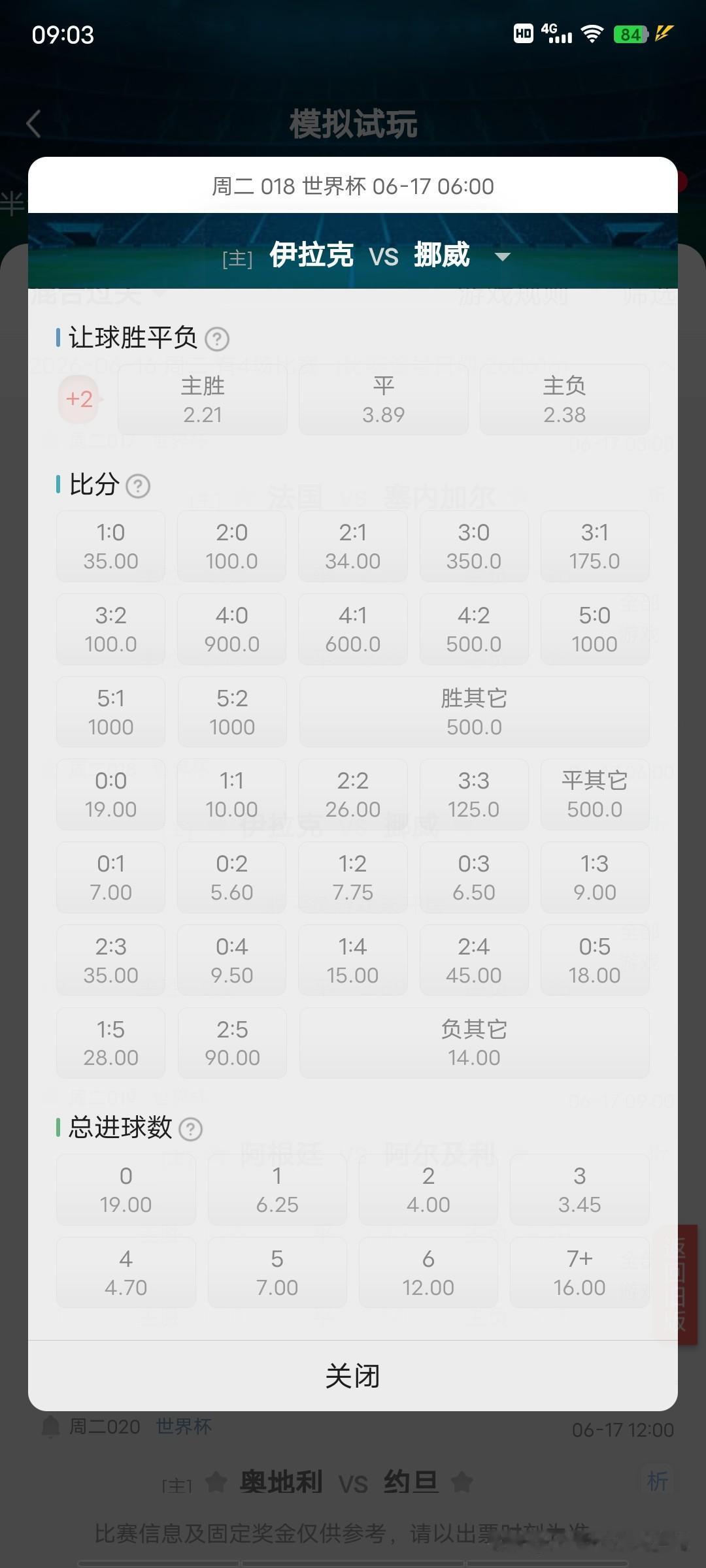 18伊拉克vs挪威
    这场球悬念也不大，这只挪威可以说是史上最强的一届挪威