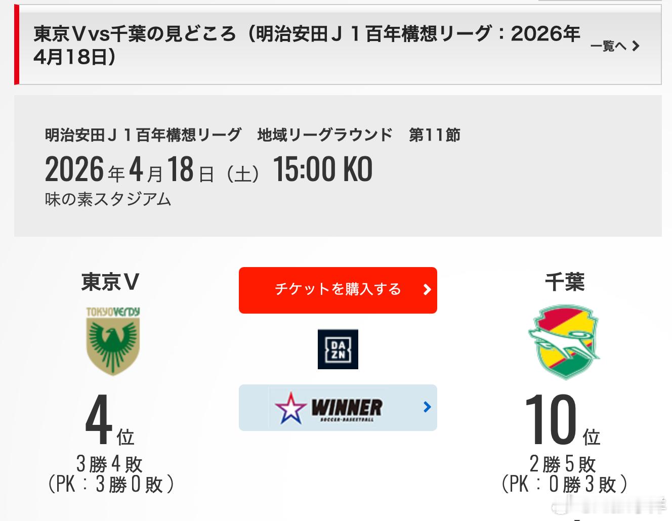 今日14点老地方解说日职东京绿茵vs千叶市原！ 