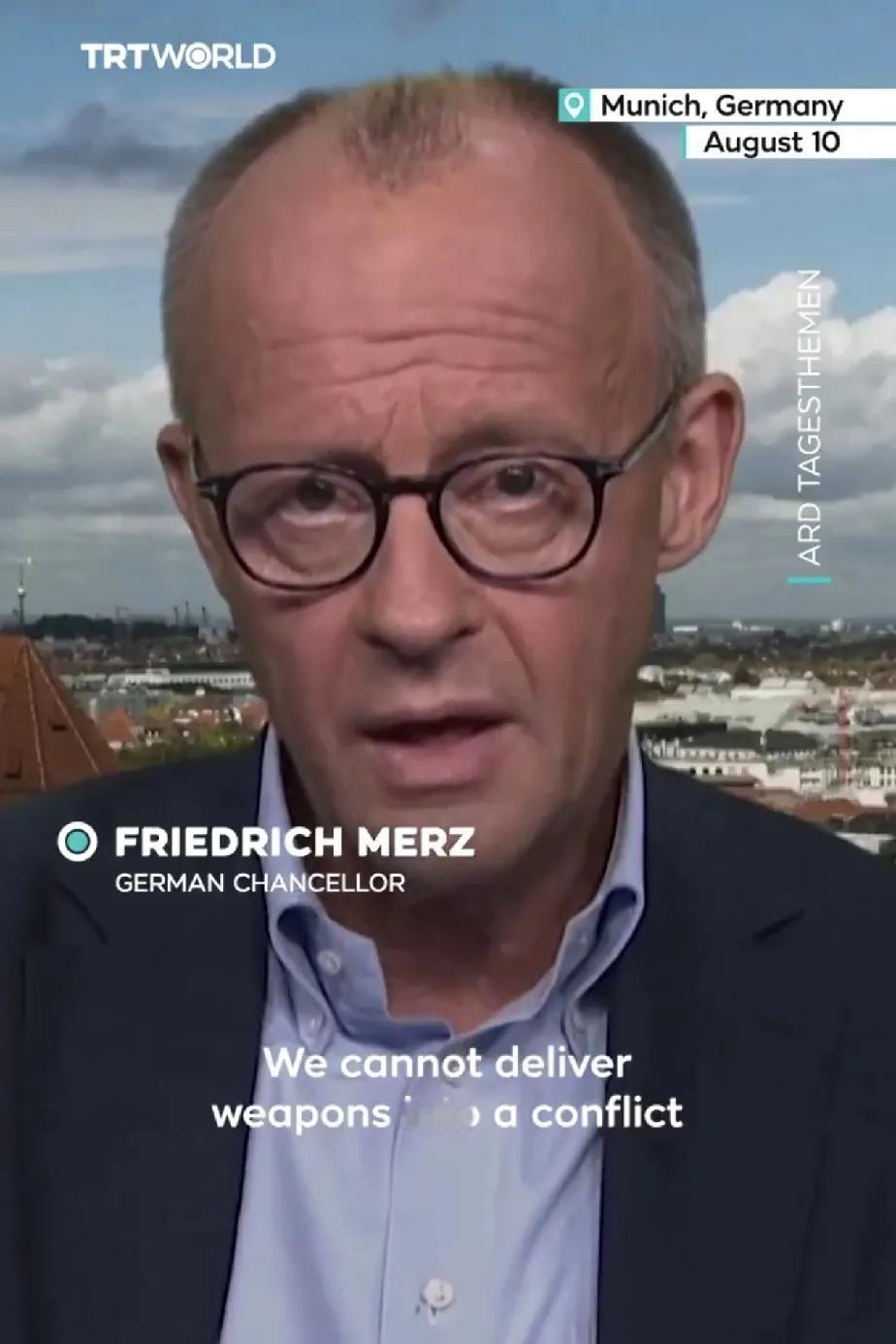 🚨🇵🇸🇩🇪总理梅尔茨：德国支持以色列，但不会向加沙提供武器

德国总理