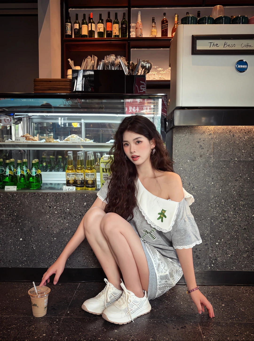 i人咖啡店小幅度☕️7连拍姿势📷