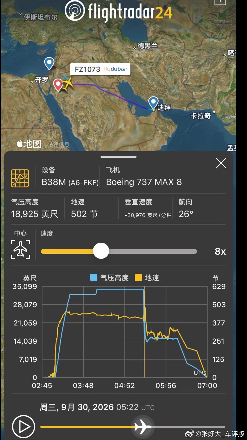 迪拜航空确认航班发生事故太吓人了。东航未遂版…飞行员的心理健康关乎上百人的性命，