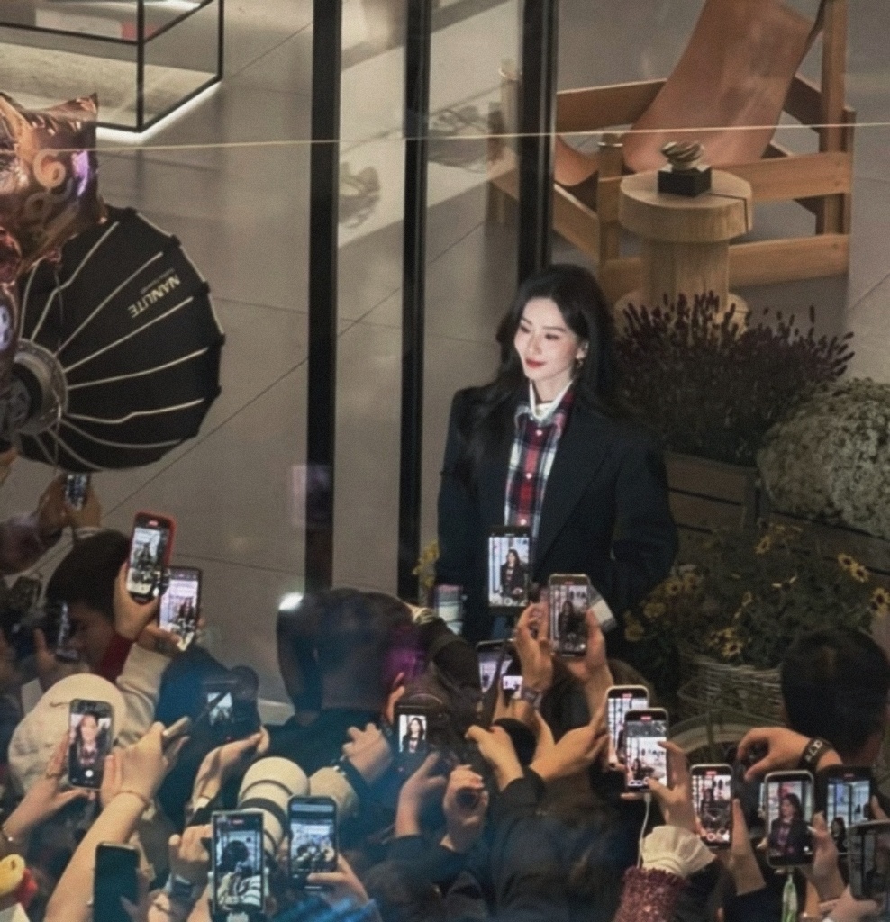 我的妈耶，这张图里的刘诗诗简直是万众瞩目的大明星所有镜头都对准Celine gb