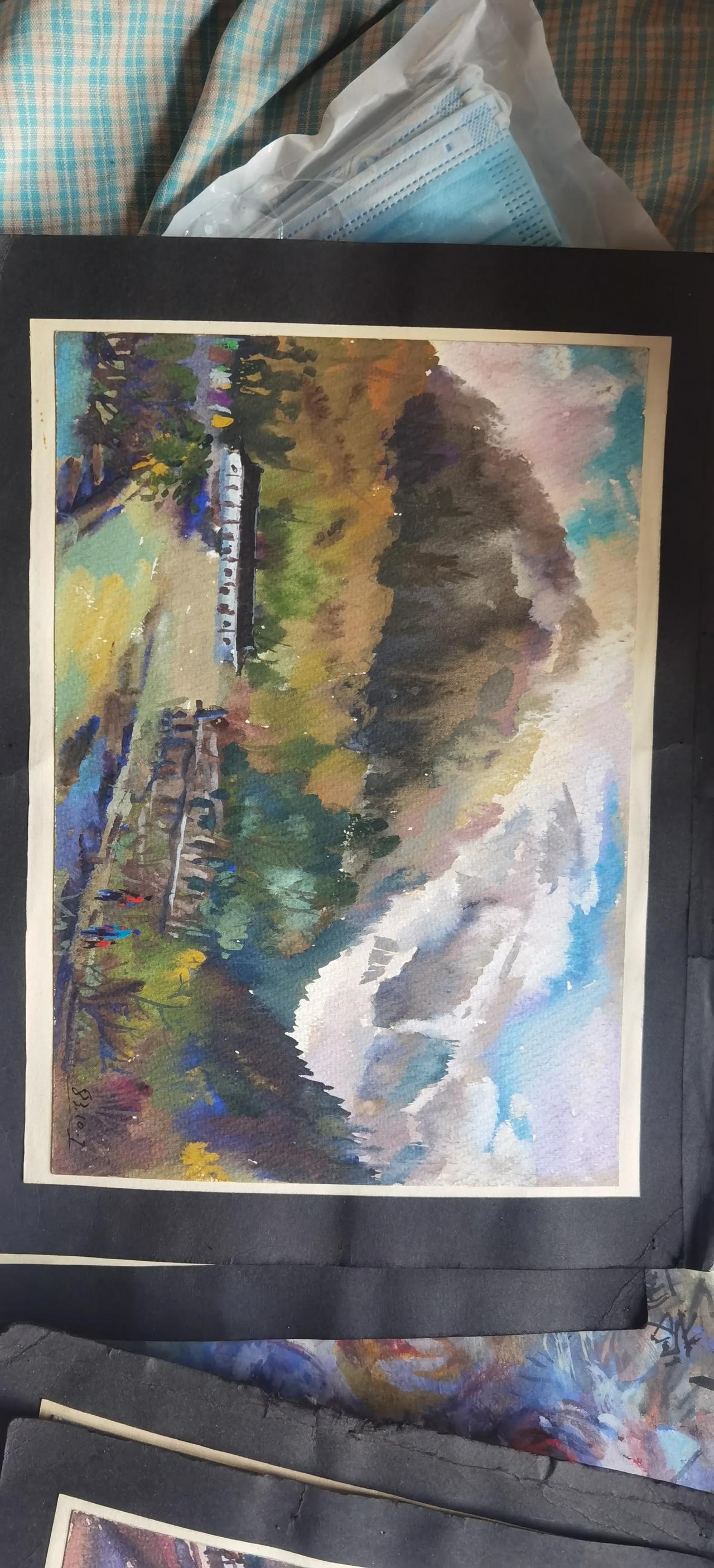 90岁的老人画的画怎么样？希望大家评论区留言。