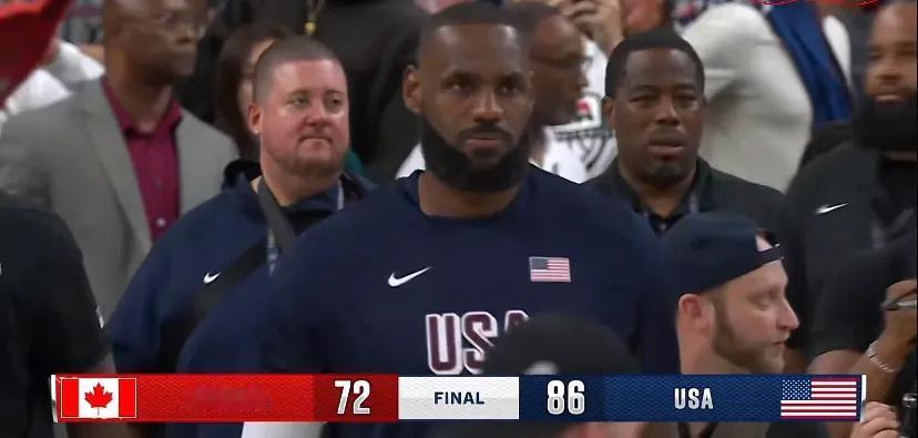 美国男篮86-72拿下加拿大！首战告捷！不得不服，美国队打球的人太多了！一轮儿下