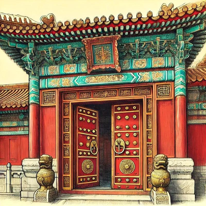 古时候大官府邸的正门是不轻易开启的，比如蔡京家的大门，因为宋徽宗走过一次，就再也
