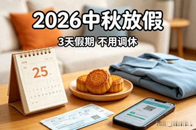 2026中秋三天假期：不用调休，这些现实问题要提前知晓