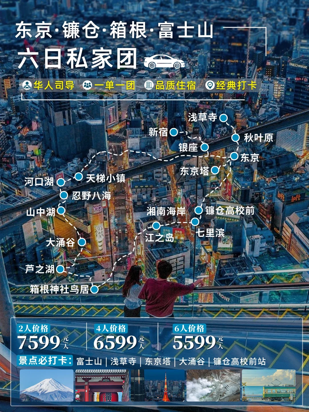 人均6K+！东京镰仓箱根富士山去班味就这么玩