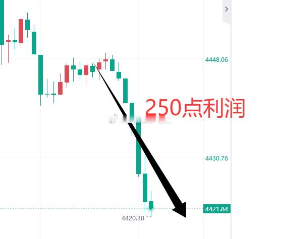 刚安排好实盘，场外跟单的兄弟们自行护利吧，我从美盘之前就不断强调空，空，空！你不