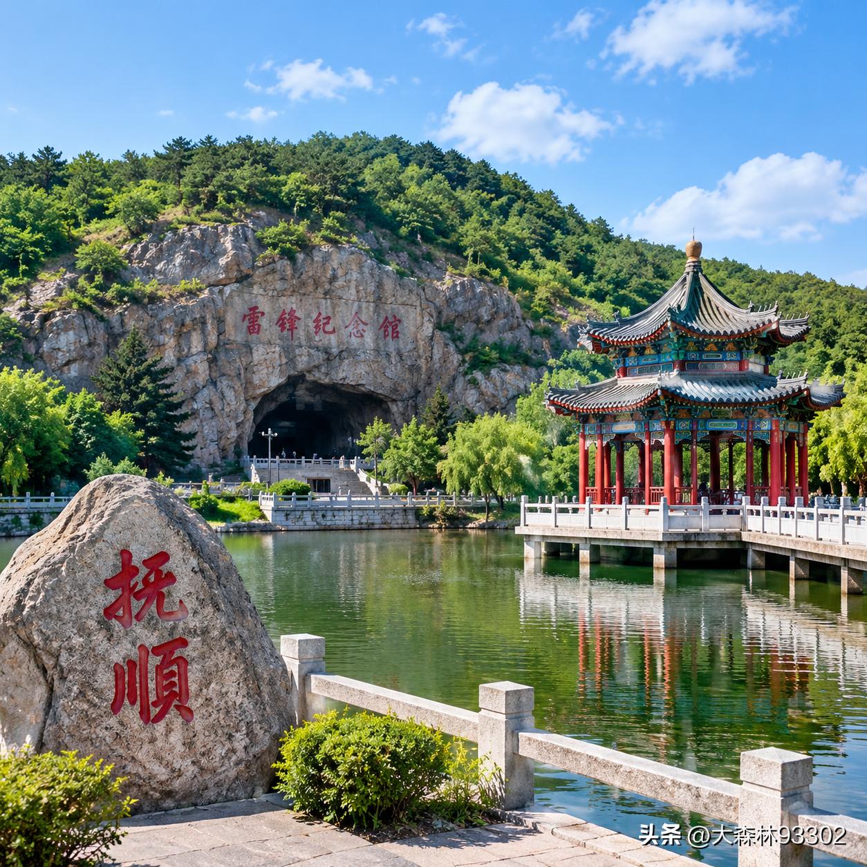 抚顺
 
抚顺名字取“抚绥边疆，顺导夷民”之意，始于明代，设立抚顺城，有安抚边疆