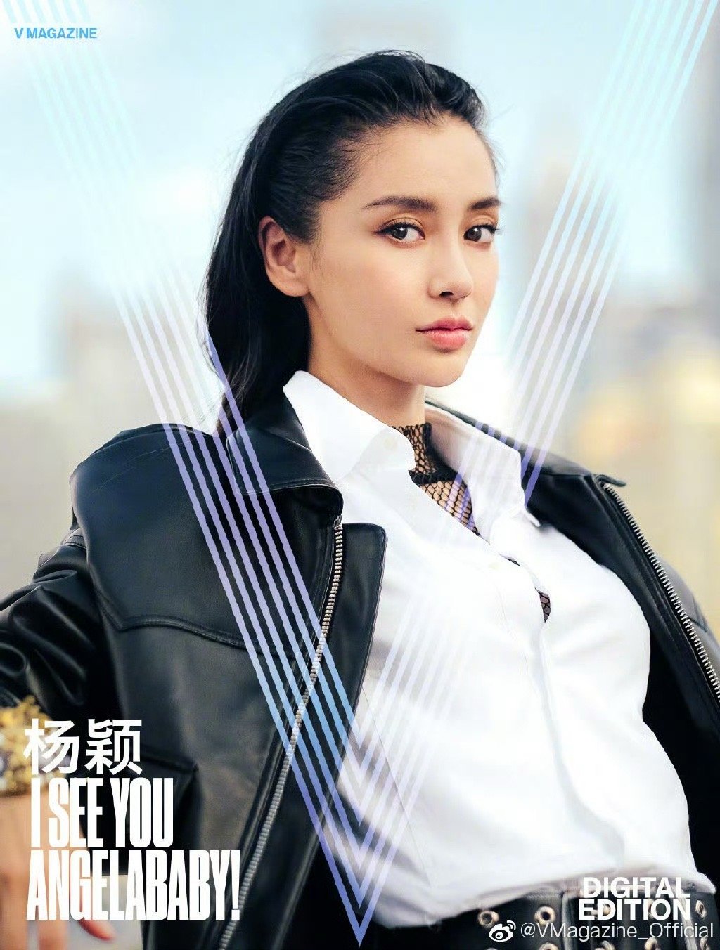 Angelababy出镜美国版V杂志秋季电子刊，本次鼻姐受V邀请，成为首位出镜该