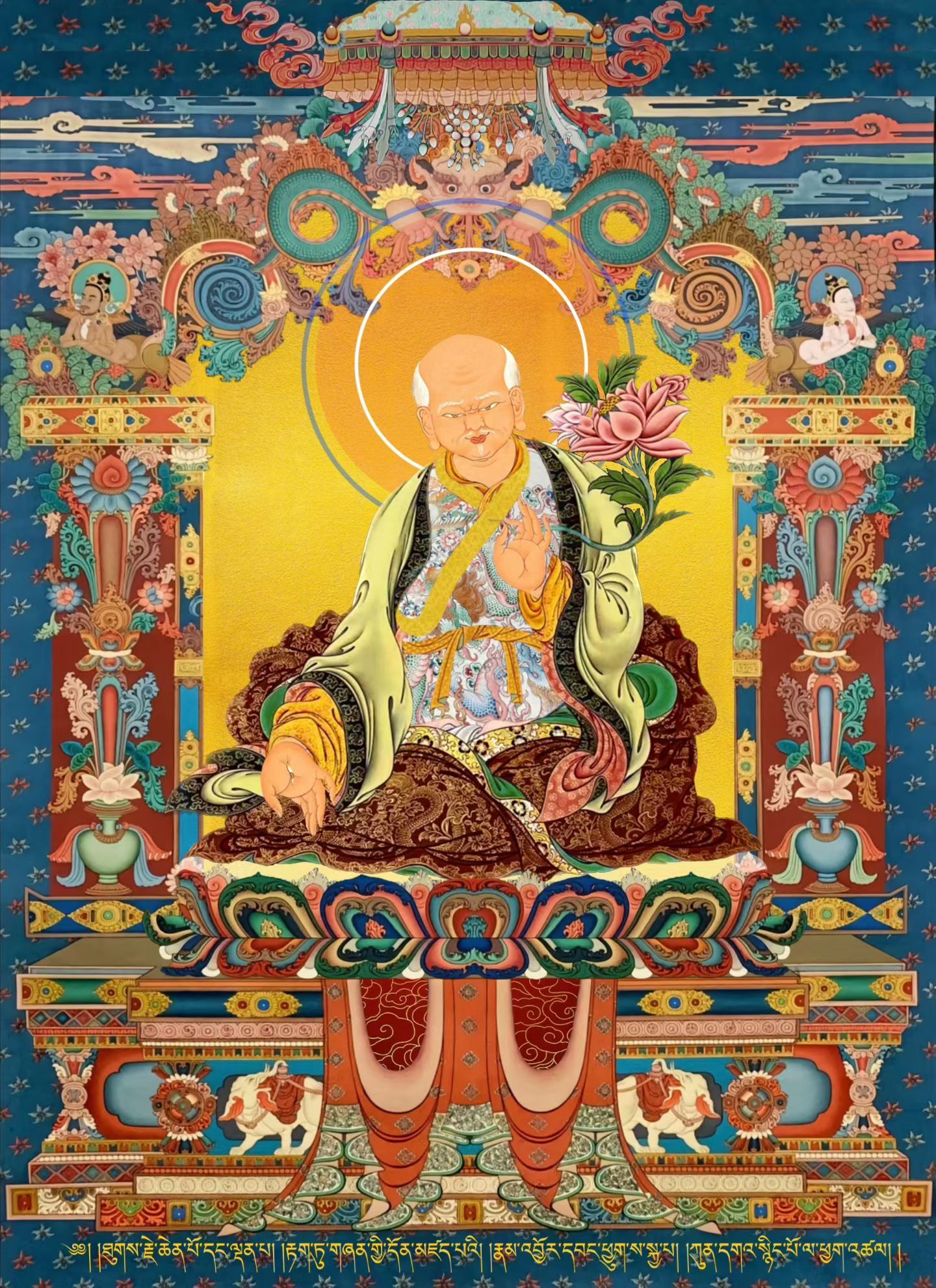 今天是藏历9月14日，大悲尊者（萨钦·贡噶宁波）以大智慧、为利他故示现圆寂的殊胜