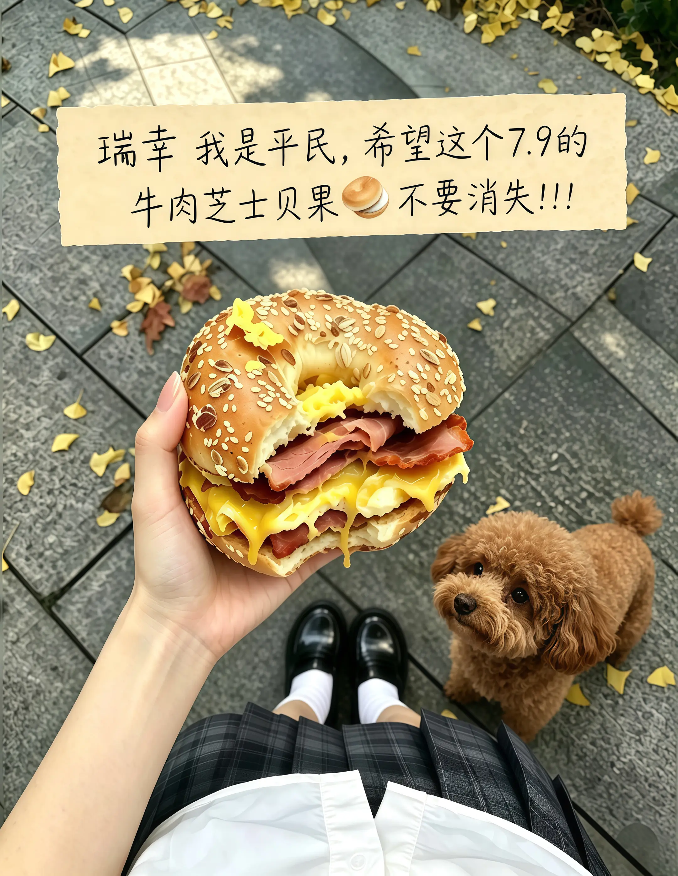 瑞幸，你转行做面包吧，馋了好久的牛肉芝士贝果重磅回归啦！