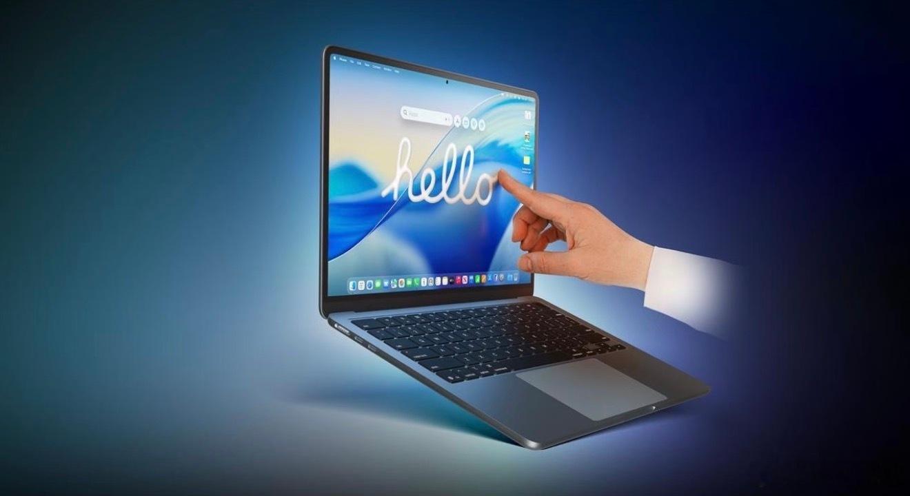 折叠iPhone触屏MacBook快了说实话，我实在是想不明白电脑到底有什么东西