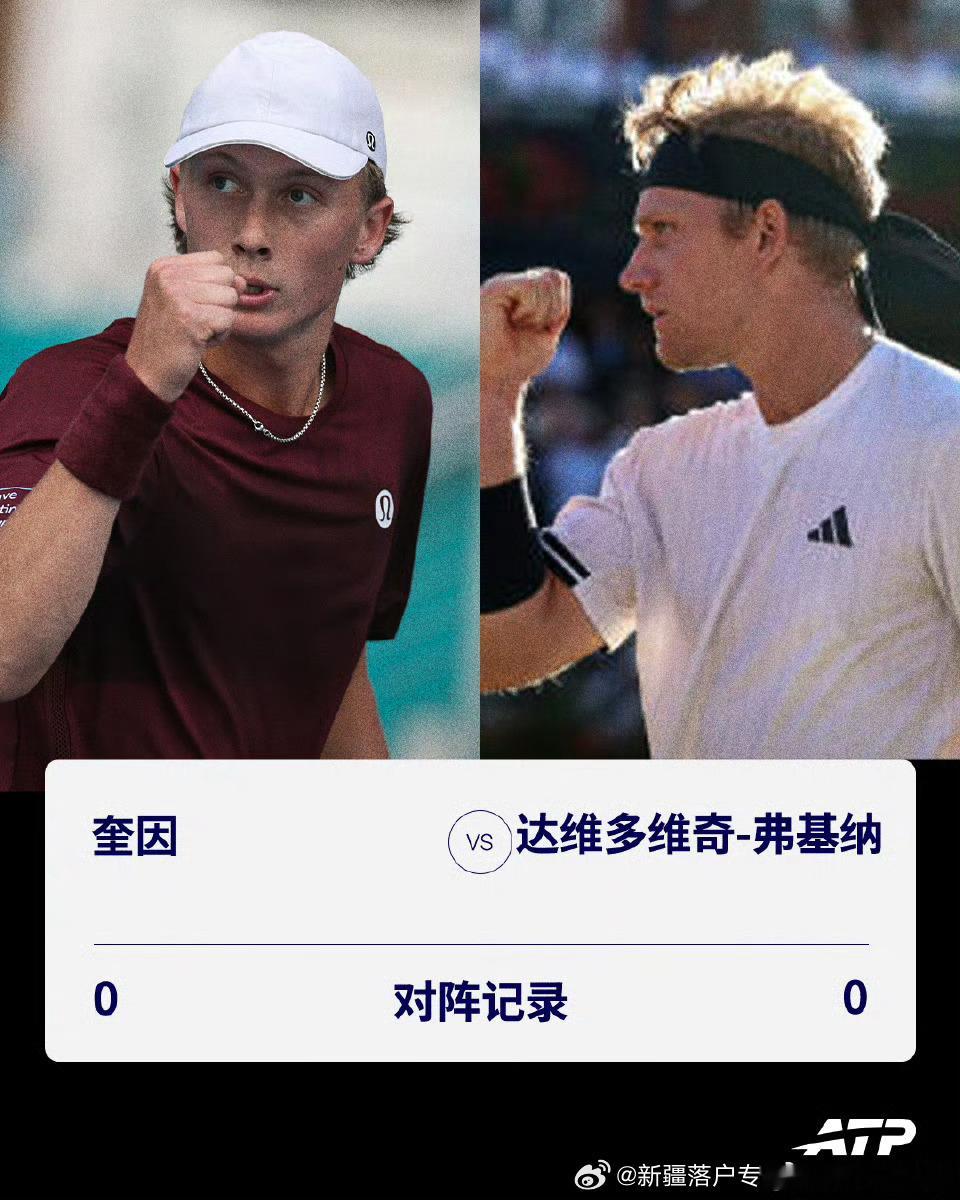 🇺🇸奎因 ⚔️ 达维多维奇-弗基纳🇪🇸🔥总交手记录：0-00️⃣-0️