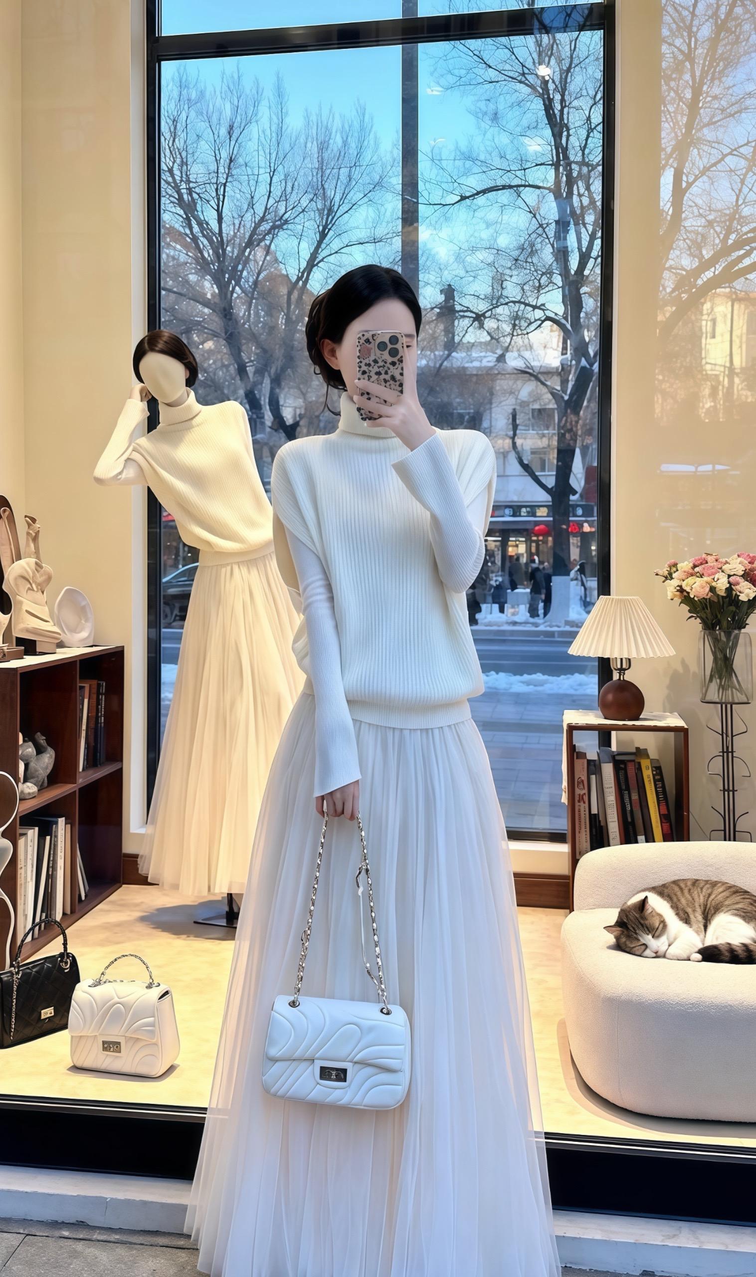 气质仙女裙穿搭 温柔风穿搭 甜美穿搭 今日穿搭look 许妍穿搭