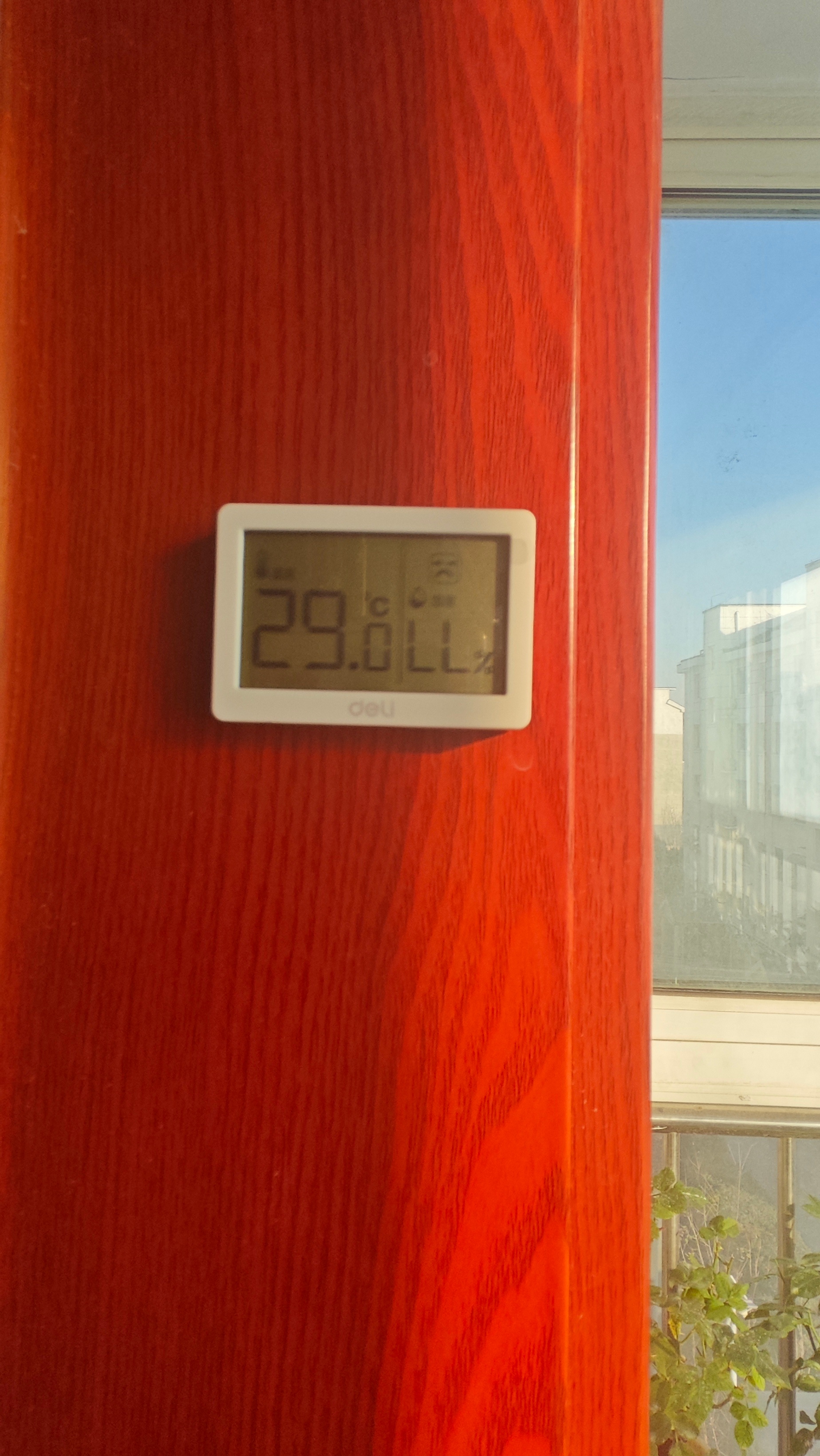 看我家的温度。