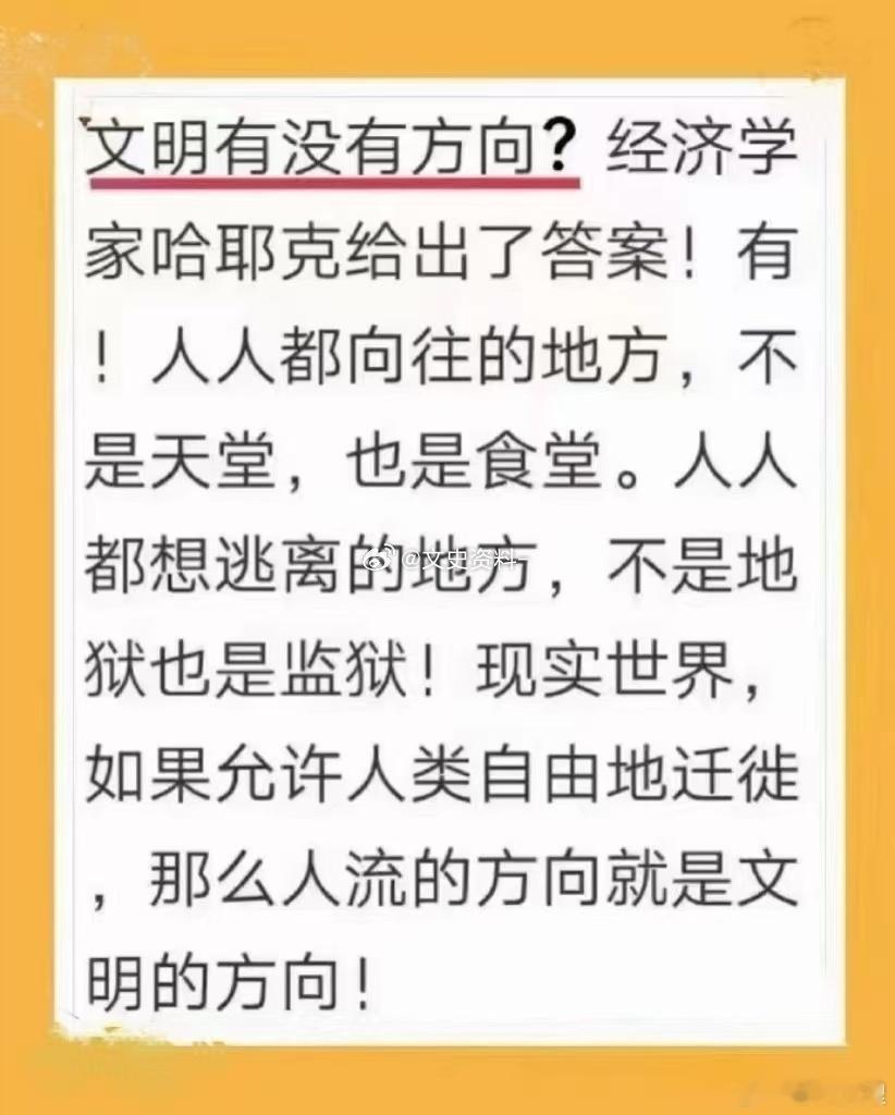 #看图说话#【文明有没有方向？看看哈耶克怎么说】 ​​​