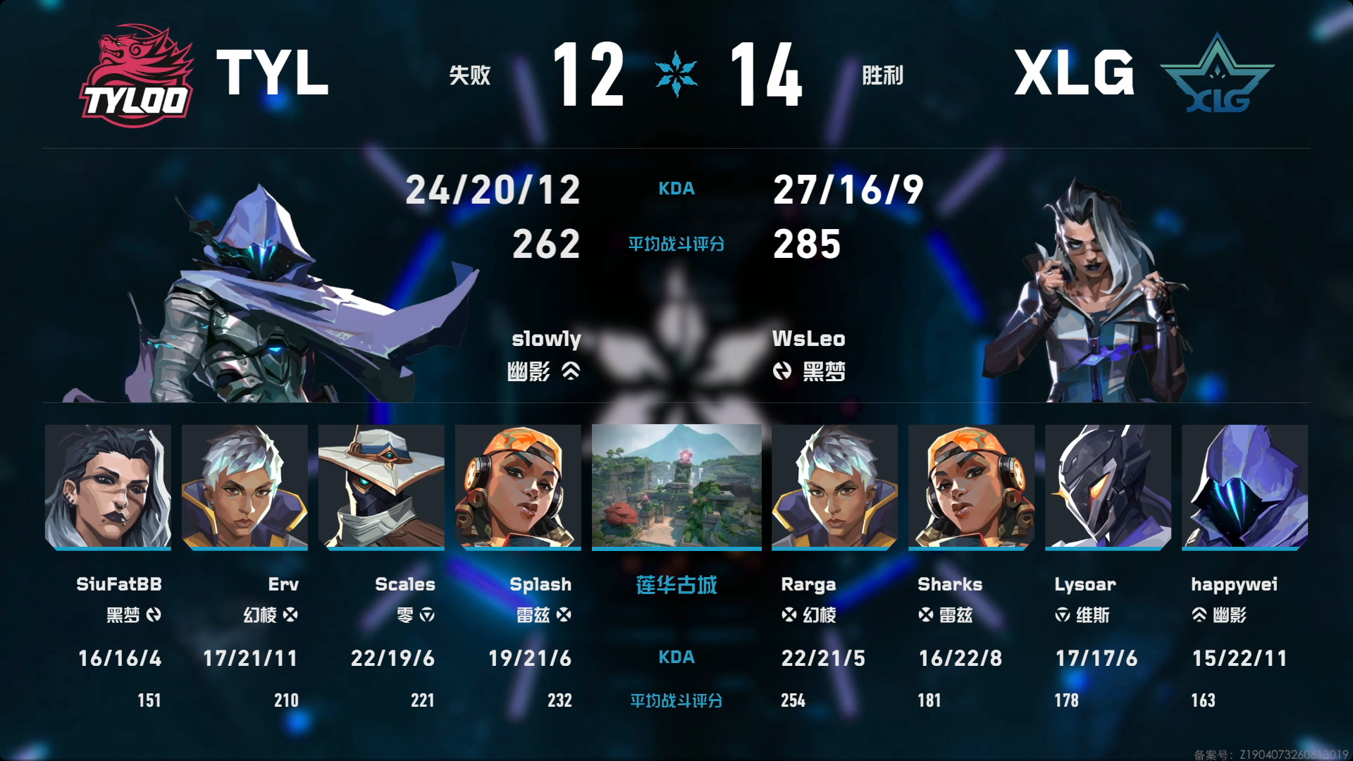 2026 VCT CN 第二赛段 | 排位赛DAY2赛果第二场 TYL 0-2 