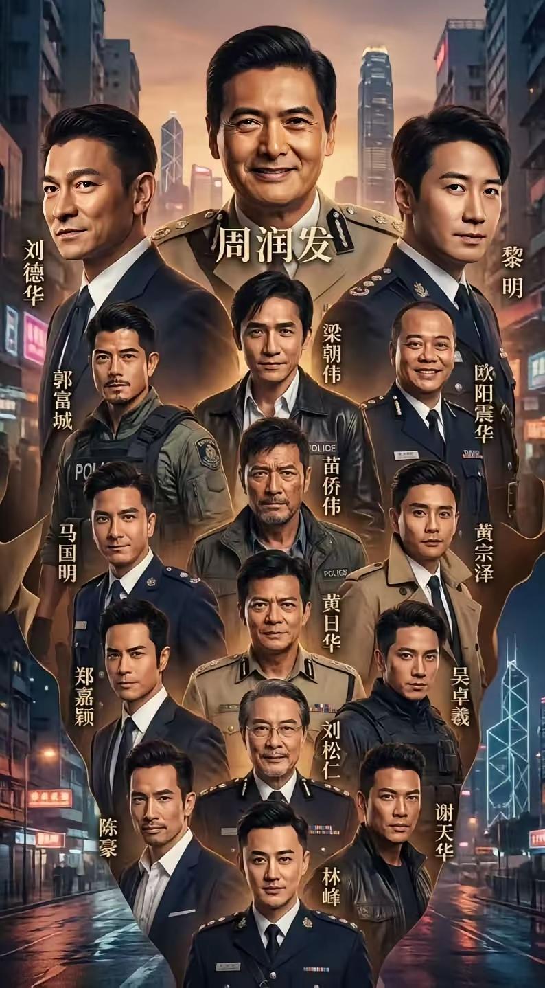 这张港星海报一出来，评论区直接炸了——能让刘德华、梁朝伟、郭富城乖乖往边站，C位