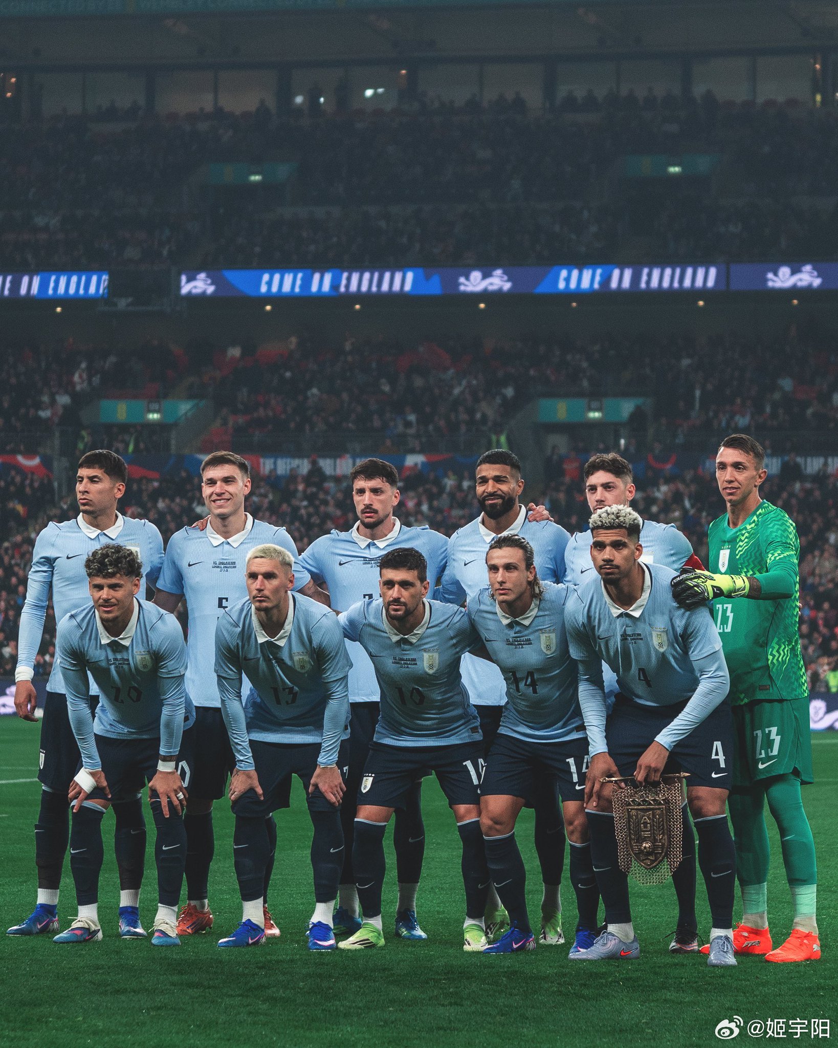 昨天🇺🇾乌拉圭男足在温布利与英格兰🏴󠁧󠁢󠁥󠁮󠁧󠁿队的友谊赛，有