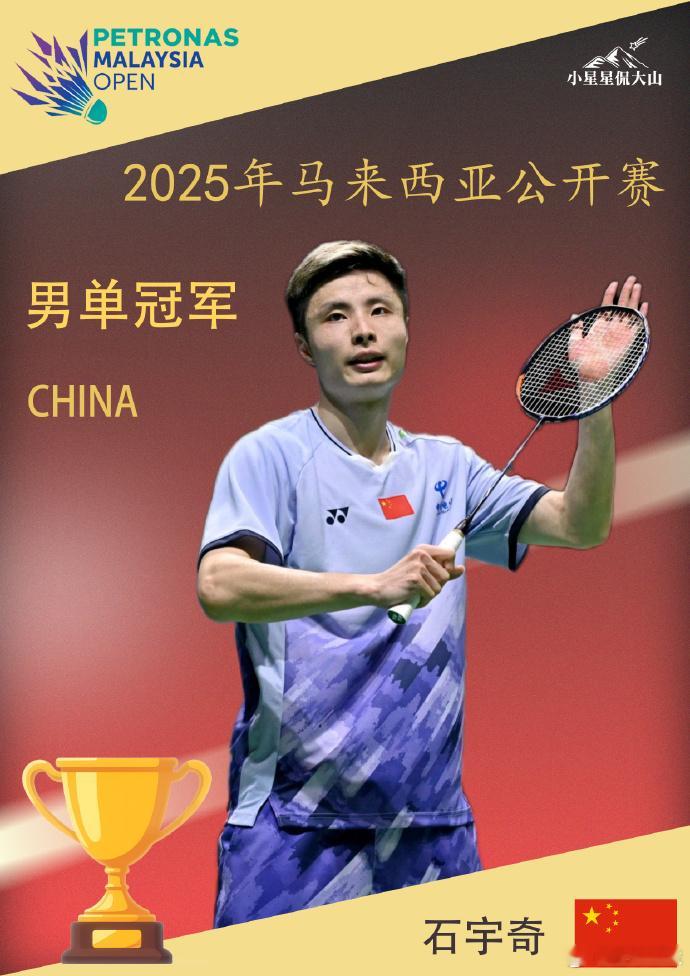 大马赛石宇奇男单冠军 石宇奇🇨🇳 21-8、21-15 🇩🇰安东森🔥?