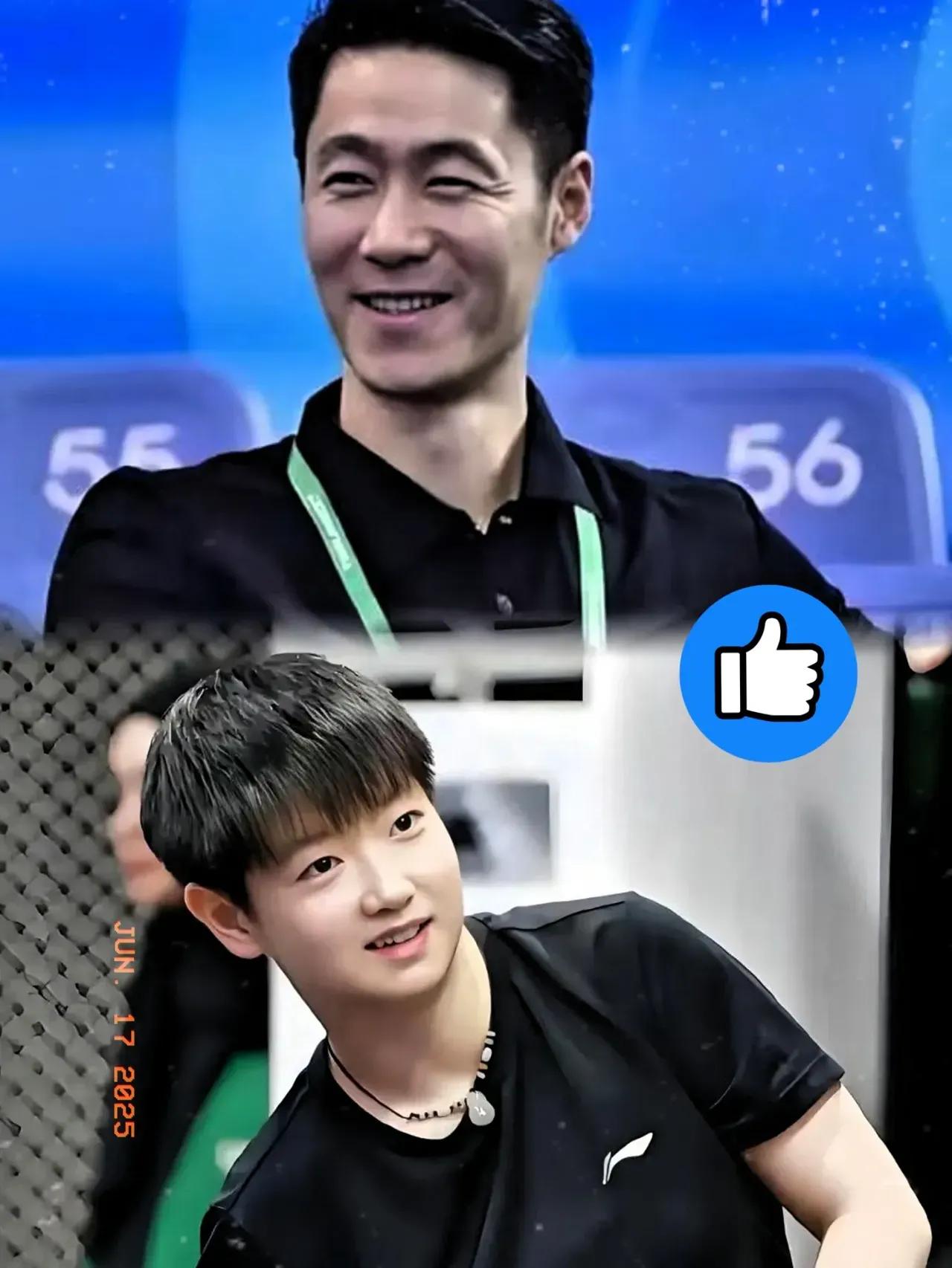 今天这活动
竟然是王励勤带队的
高局一点也不给王主席面子呀！
把莎莎招呼到自己身
