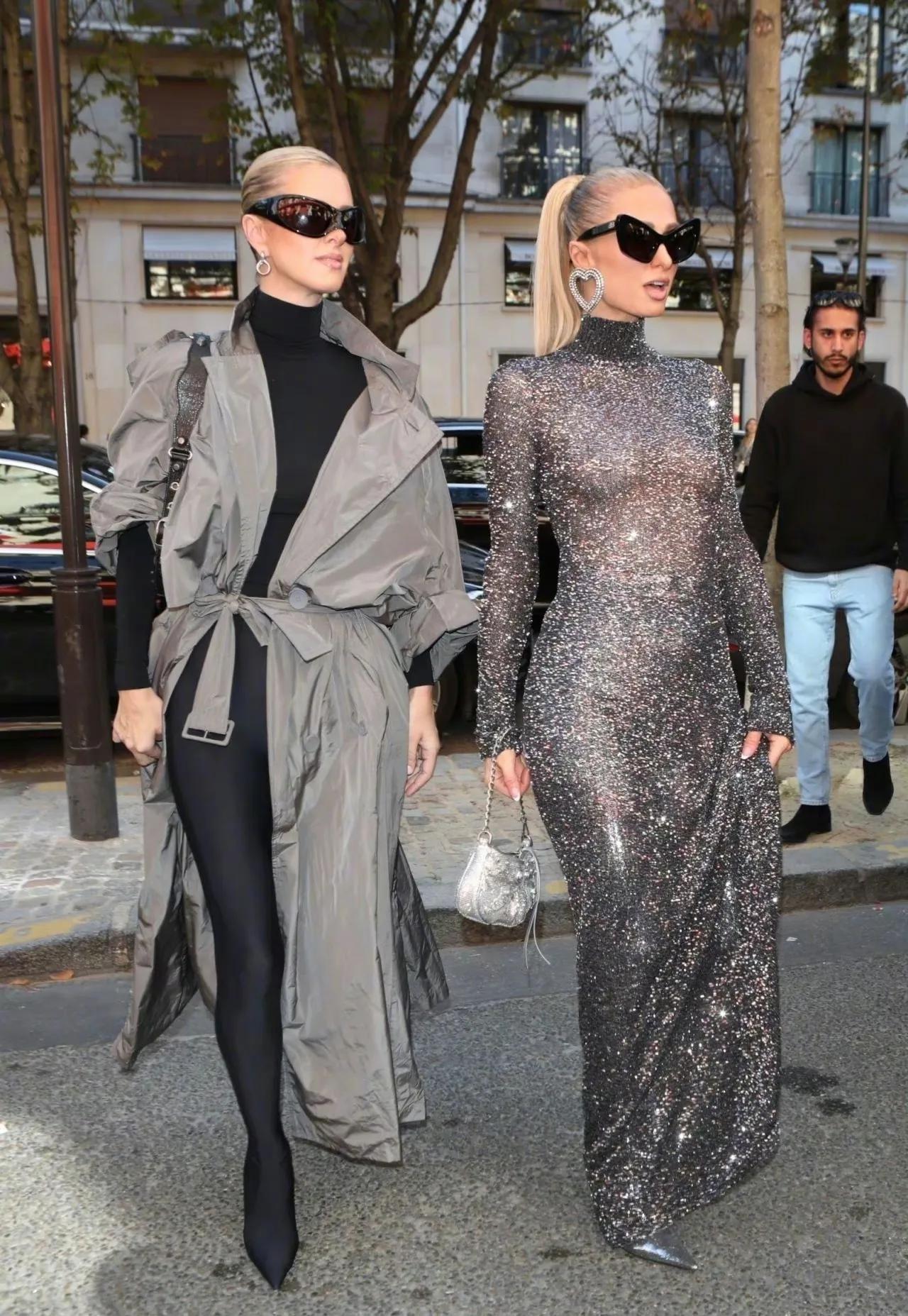 #妙笔生花创作挑战#希尔顿姐妹花帕丽斯和妹妹比美！

希尔顿大小姐帕丽斯·希尔顿