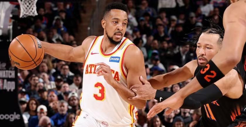 尼克斯客战老鹰，胜率只有55%，亚特兰大之行不容乐观。

明天上午7点，尼克斯同