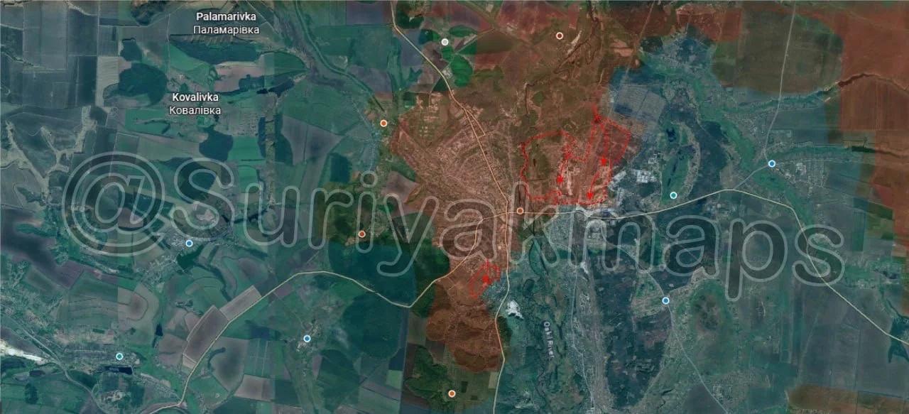 虽然红军城情况不妙但是库皮扬斯克也没多好
P1.库皮扬斯克过去六天内，俄军在库皮