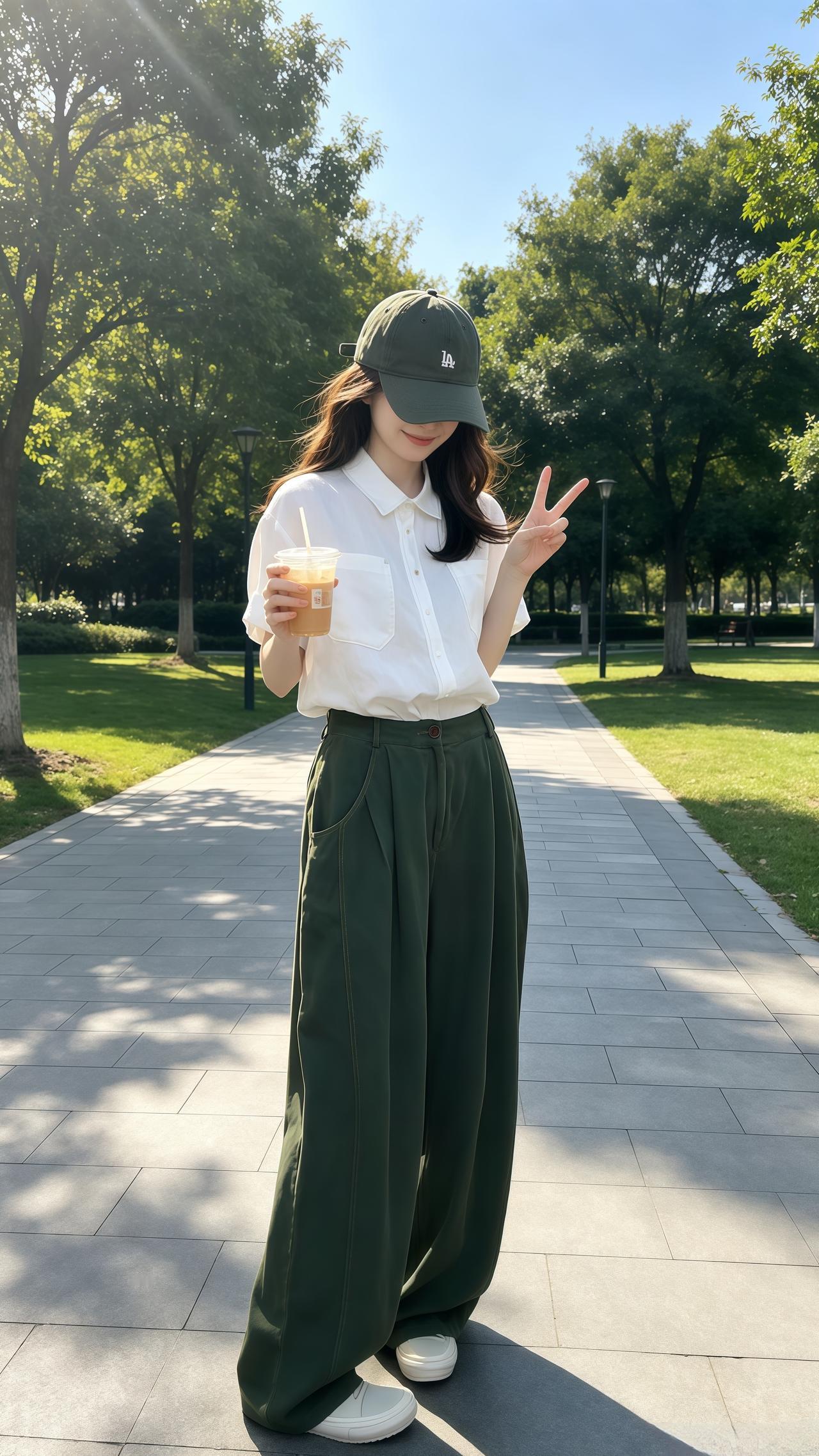 自由感拉满的户外穿搭 治愈系户外ootd 夏季穿搭穿搭韩系穿搭