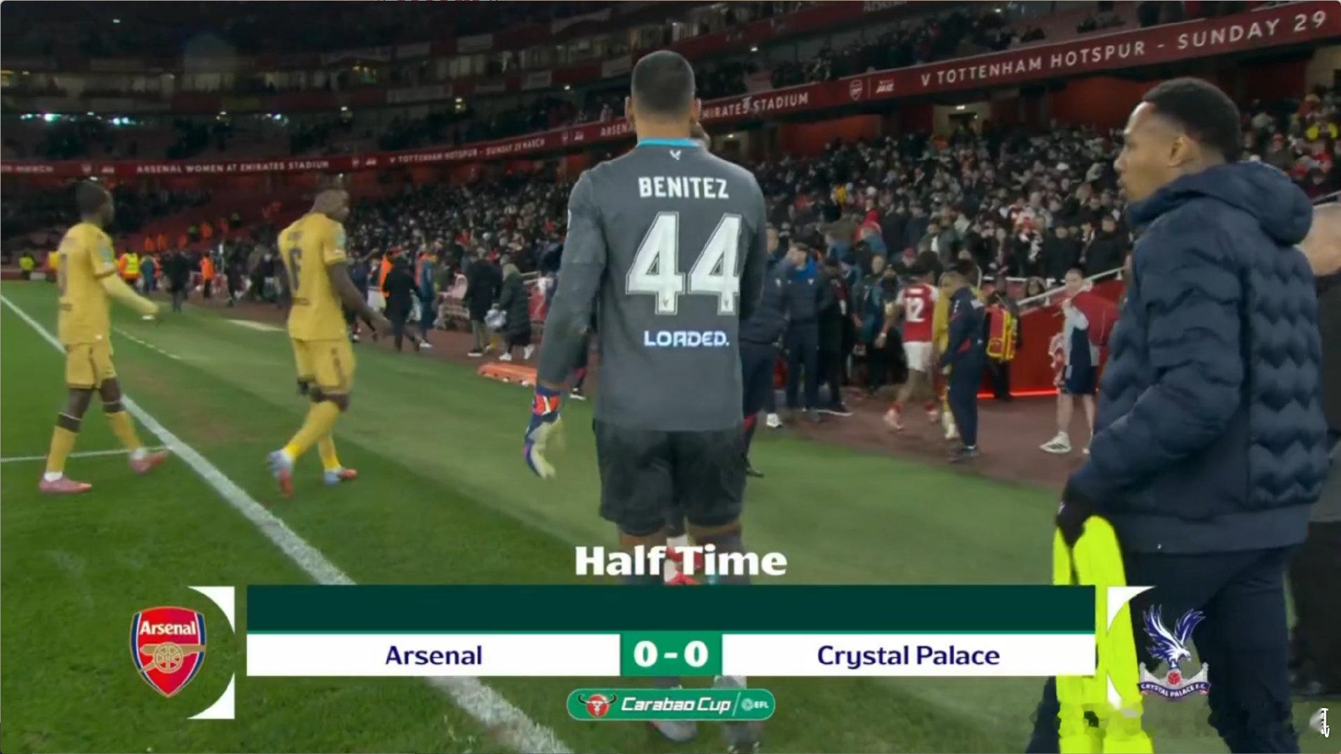 半场结束，阿森纳暂0-0战平水晶宫大伙如何评价上半场比赛 阿森纳vs水晶宫  c