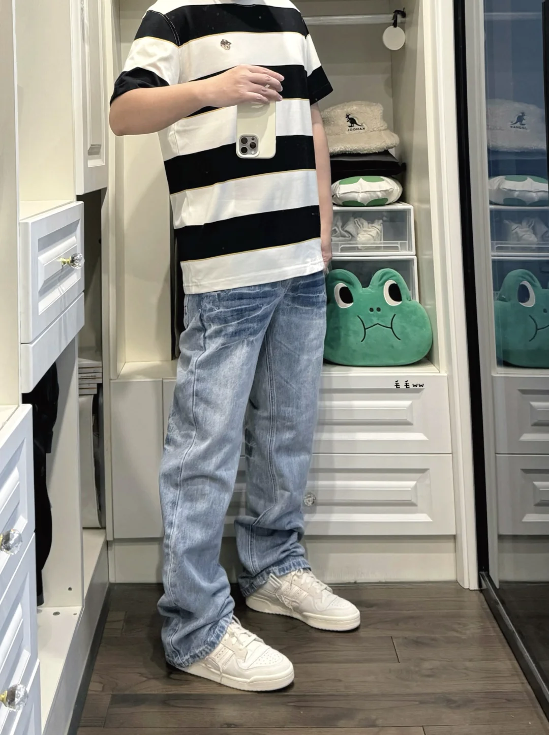 条纹短袖｜少年感穿搭