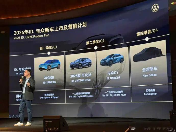 大众安徽与众产品计划曝光，一季度与众08上市，二季度推出与众07，年底还会推出一