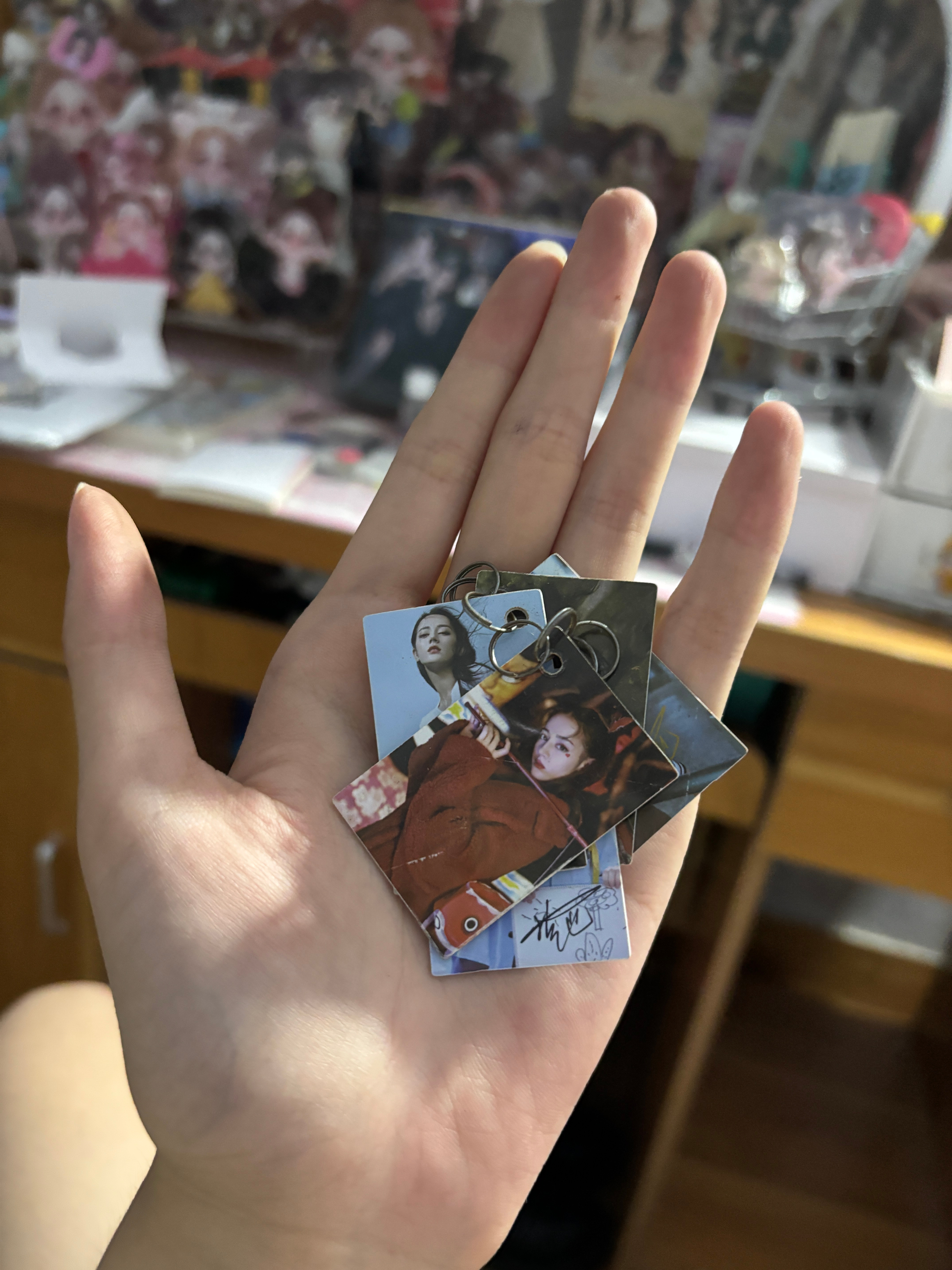 我一直以为这个被我扔了，结果今天找东西发现被我爷放的好好的（除了链子生锈 