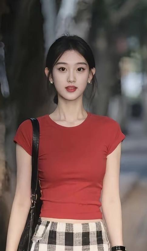 红色上衣