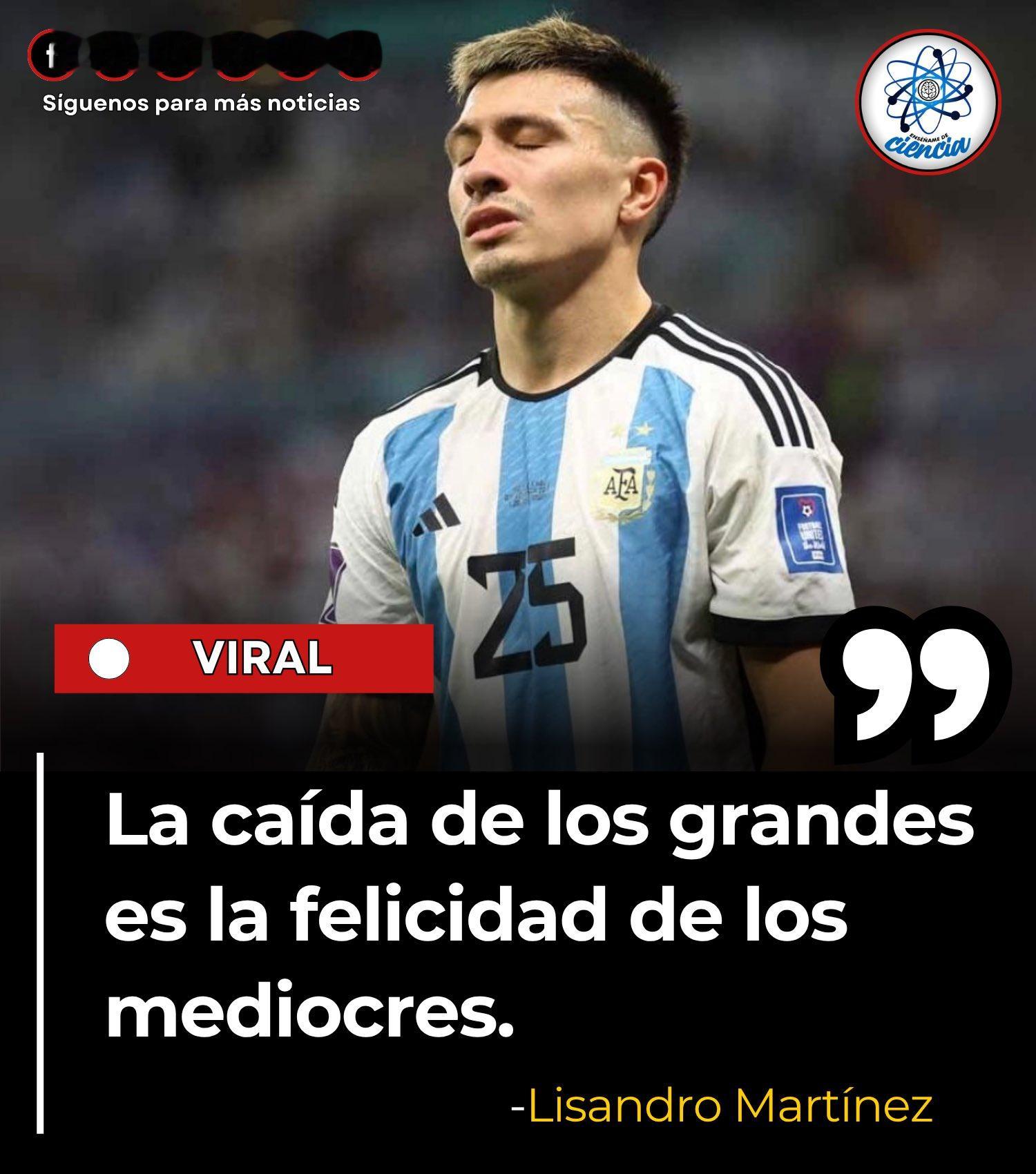 🇦🇷 2016年世界杯决赛失利后，利桑德罗·马丁内斯打破沉默，向阿根廷球迷发