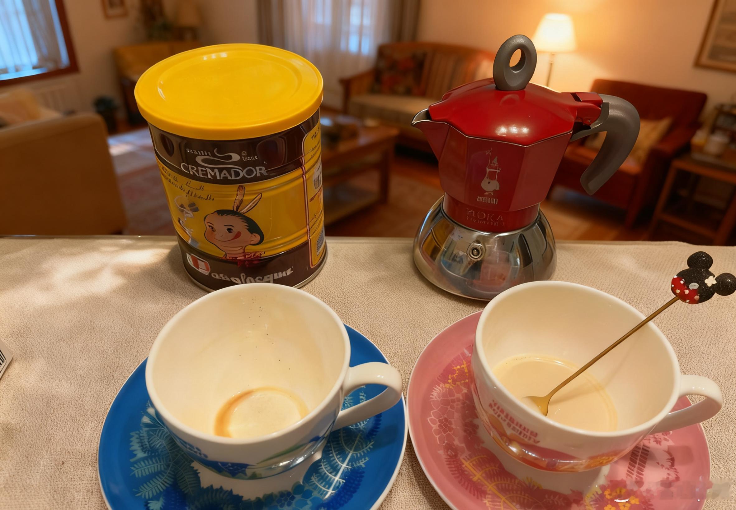 6月份回去的时候捎了一些图片中的咖啡壶和咖啡，连包装塞了一箱。期间老人接连生病，