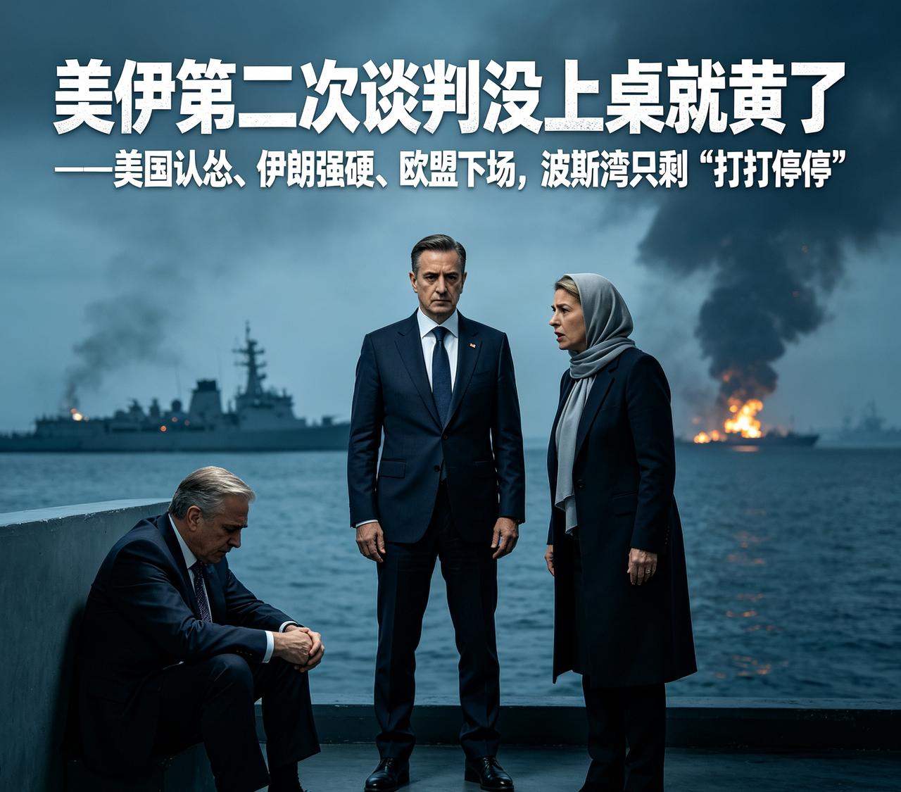 谈判没上桌就黄了——美国认怂、伊朗强硬、欧盟下场，波斯湾只剩“打打停停”

美伊