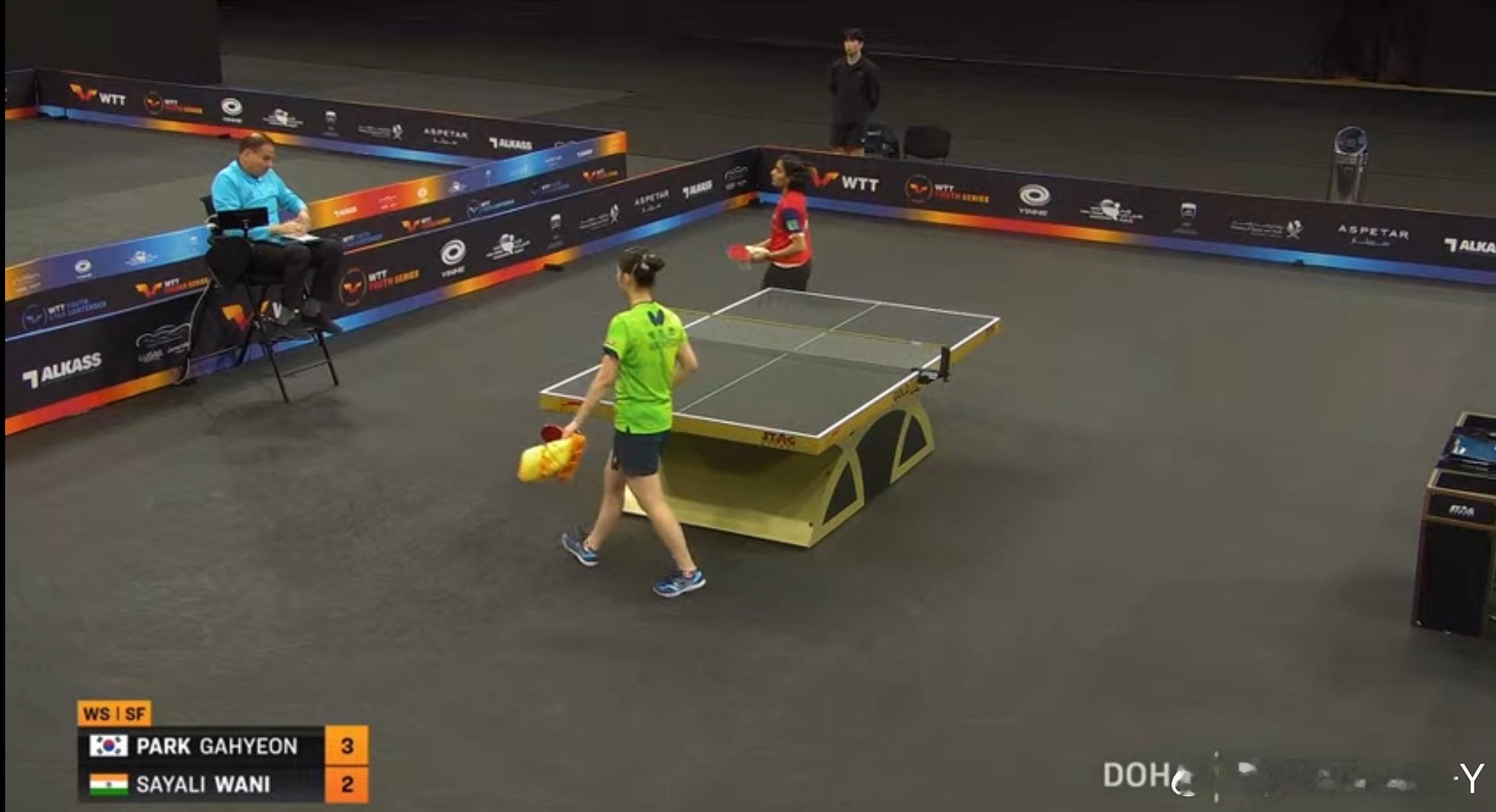 2026wtt多哈支线赛女子单打4-2朴佳贤3-2萨亚莉（11-9 11-9 1