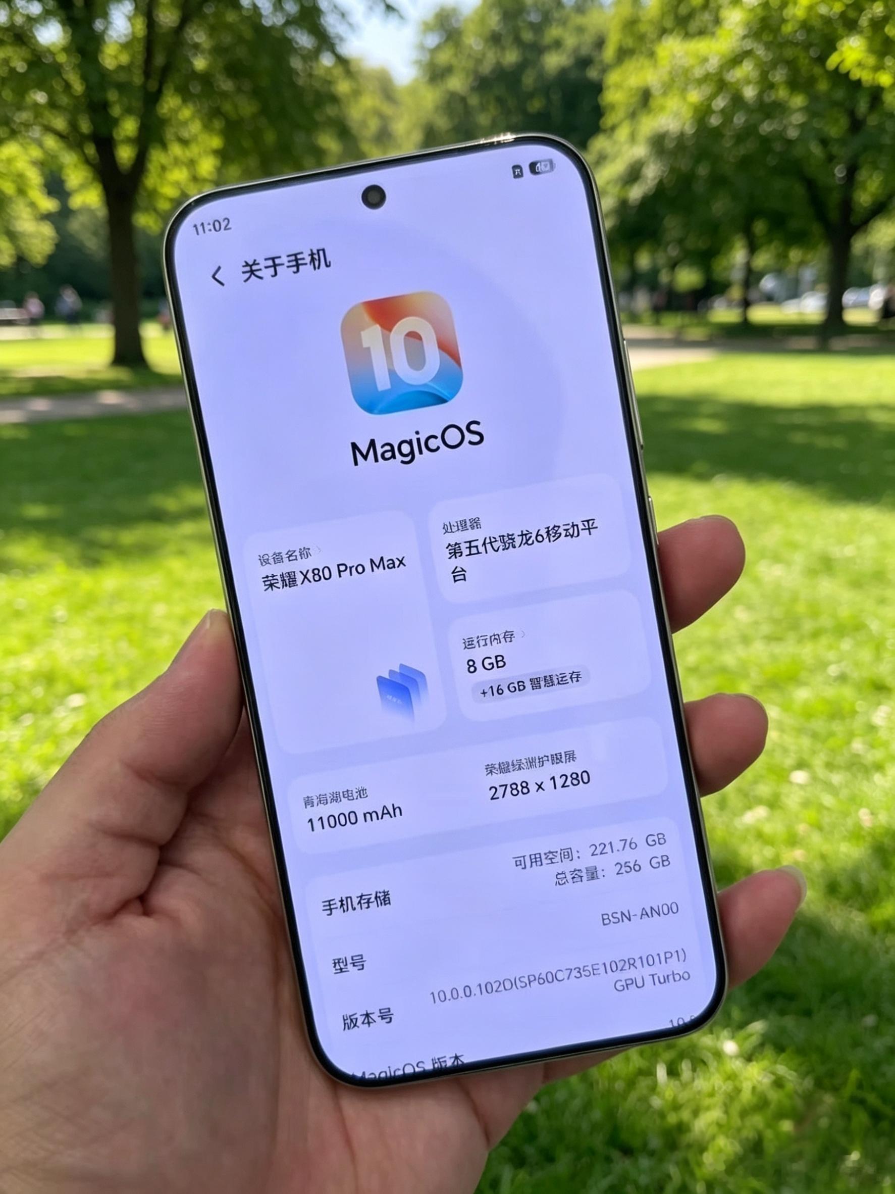 突如其来的荣耀X80系列真机曝光。看到荣耀X80 Pro Max曝光11000m