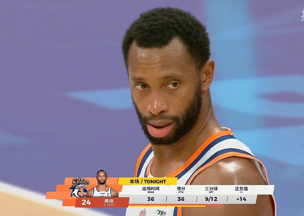 今晚是真“弗”了！36岁的外援弗格砍下36分力助上海久事男篮客场战胜北京北汽男篮