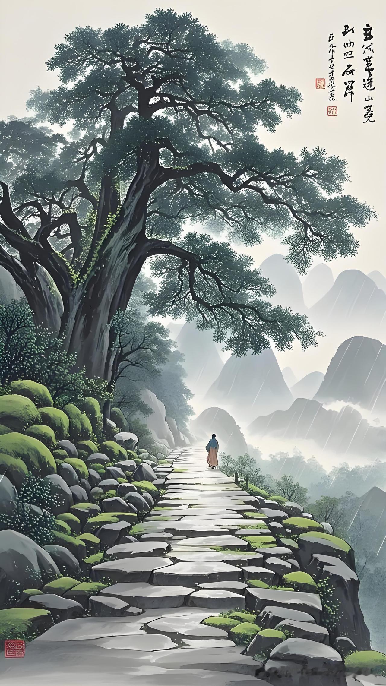 《赠药山高僧惟俨》
——唐·李翱
练得身形似鹤形，
千株松下两函经。
我来问道无