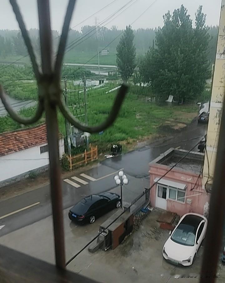 今天我们这边下雨了。歇了十多天了，本想着今天一大早就去工地干一天现点，没想到早晨