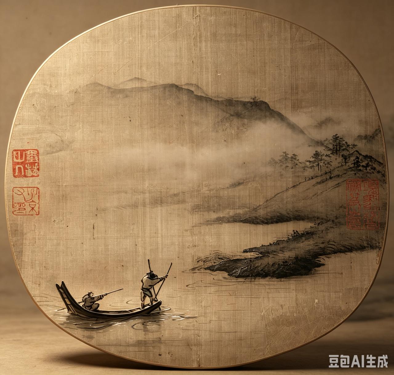 宋 夏圭(传)《捕鱼图》鉴赏