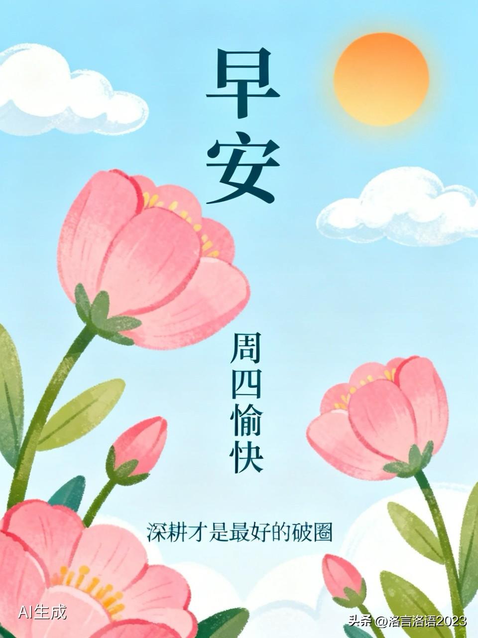早安，朋友圈这样发，落落大方，谁看谁喜欢
🌺𝑀𝑜𝑟𝑛𝑖𝑛𝑔²⁰²