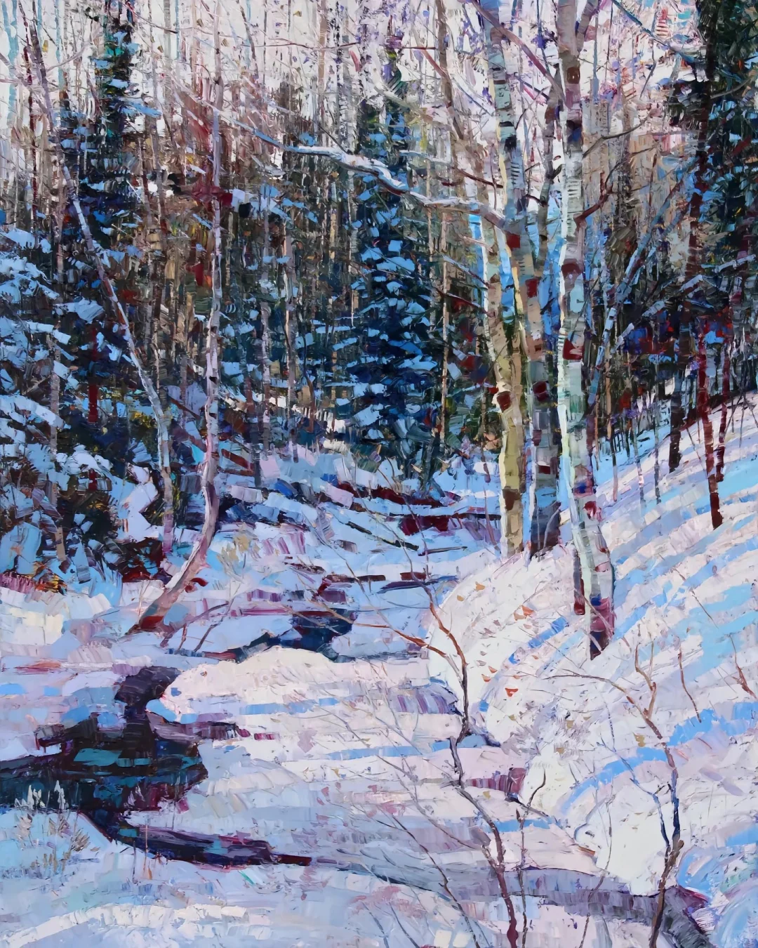 永远被油画的色彩和细节治愈，这刮刀画绝了