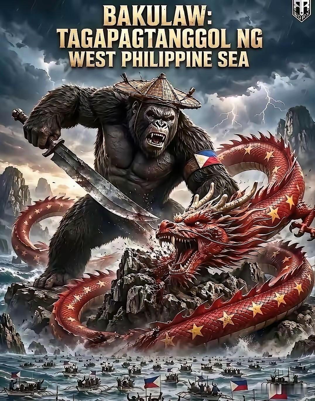 凭借这张图，网友怎么做都不过分！
 🇵🇭怕被画成猴子，转头画大猩猩反击，等同